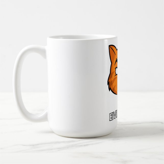 Evil Larry Funny Cat Coffee Mug (Left)