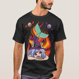 Evil Mermaid Witch Scary Mermaid Halloween T-Shirt
