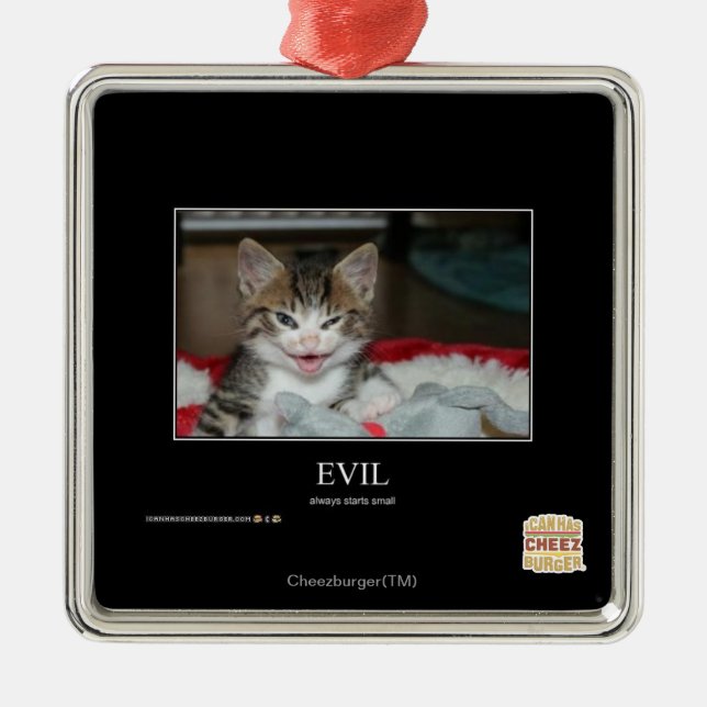 Evil Metal Ornament (Front)