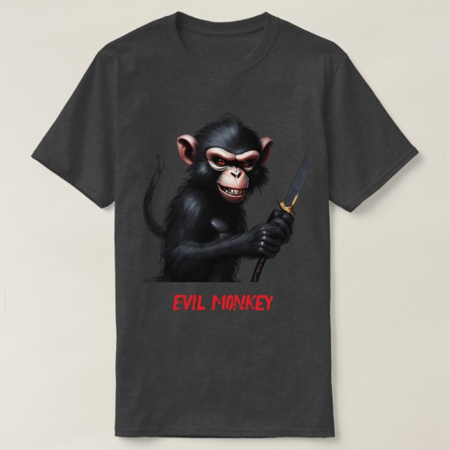Evil monkey t shirt (Design Front)