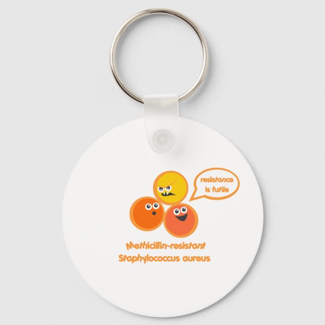 Evil MRSA Key Ring (Front)