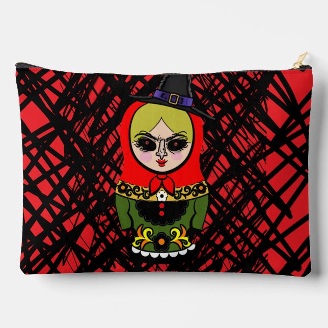 Evil Nesting Doll Accessory Pouch (Back)