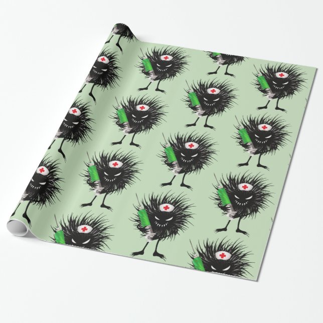 Evil Nurse Meme Dark Humour Funny Medical Wrapping Paper (Unrolled)