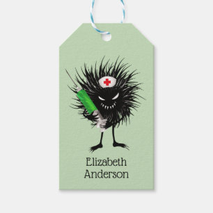 Evil Nurse Monster Art – Gothic Cartoon with Syrin Gift Tags