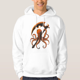 Evil Octopus Halloween Sticker and Shirt
