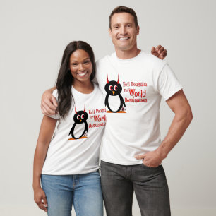 Evil Penguin for World Domination T-Shirt