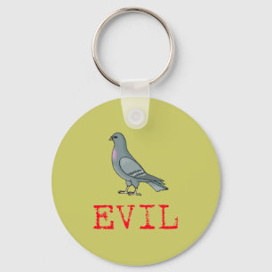 Evil Pigeon Key Ring