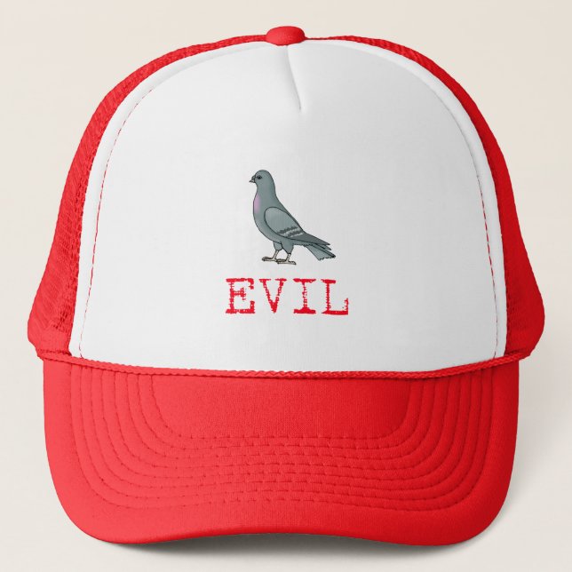Evil Pigeon Trucker Hat (Front)
