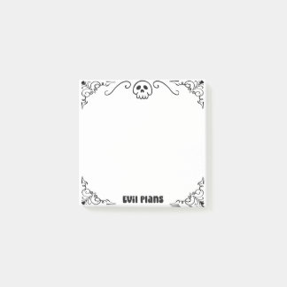 Evil Plans Post-it Notes