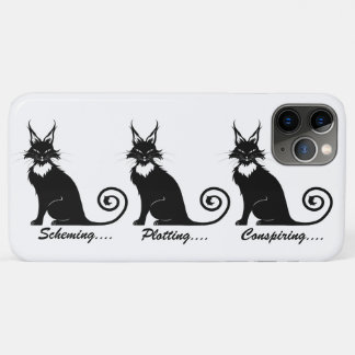 Evil Plotting Cat Trio iPhone 11 Pro Max Case