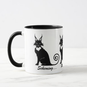 Evil Plotting Cat Trio Mug