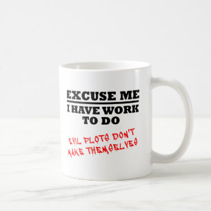 Evil Plotting Funny Mug