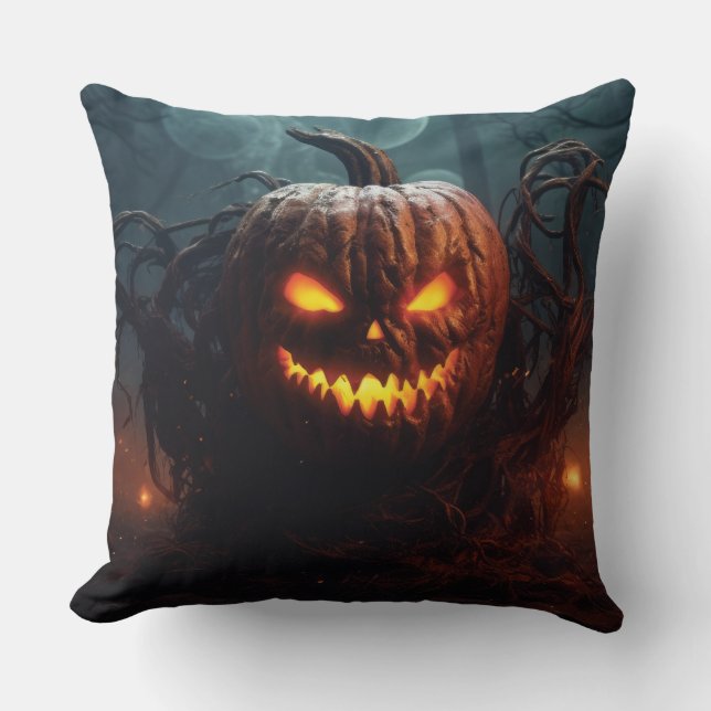 Evil Pumpkin Cushion (Front)