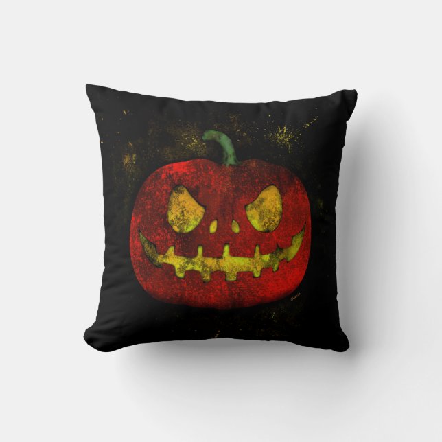 Evil Pumpkin Cushion (Front)