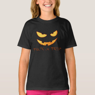 Evil Pumpkin Face Halloween Shirt