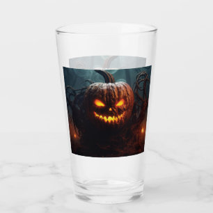 Evil Pumpkin Glass