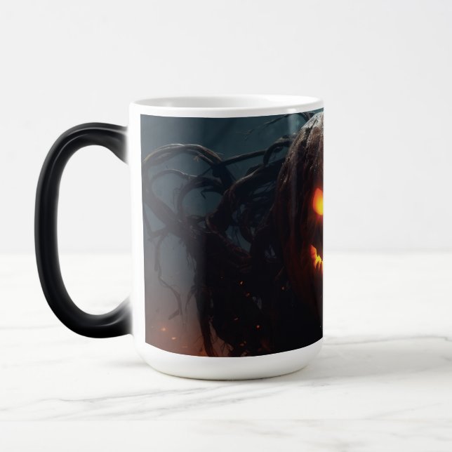 Evil Pumpkin Magic Mug (Left)