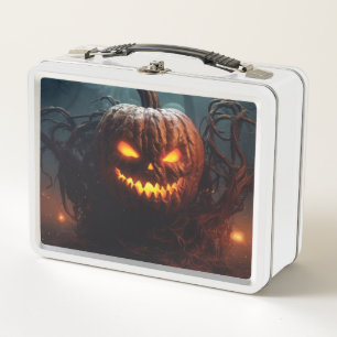 Evil Pumpkin Metal Lunch Box