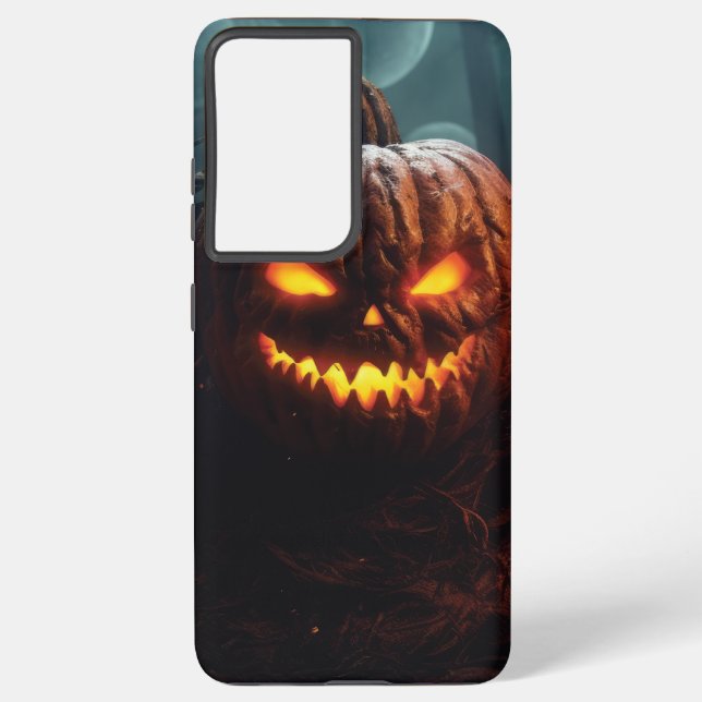 Evil Pumpkin Samsung Galaxy S21+ Case (Back)