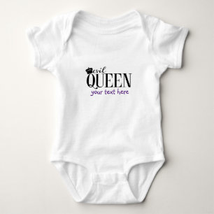 EVIL QUEEN Baby Personalised Custom One Piece Bodysuit