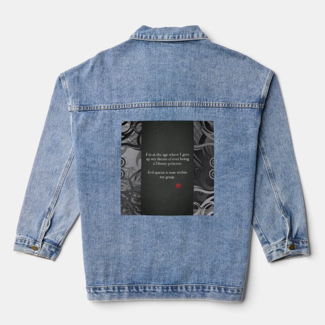 evil queen denim jacket (Back)