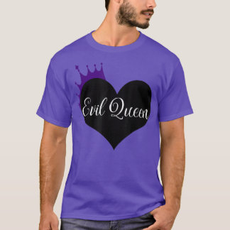 Evil Queen Heart & Crown Halloween Costume Novelty T-Shirt