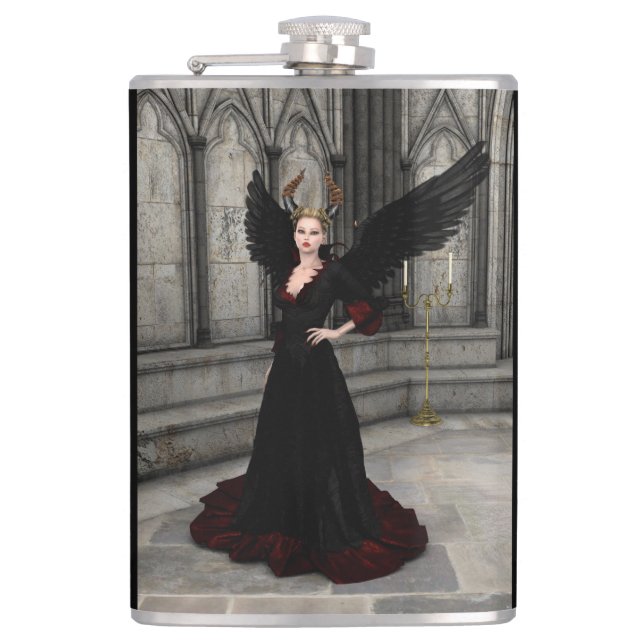 Evil Queen Hip Flask (Front)