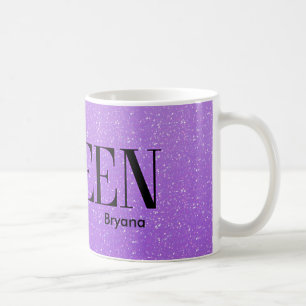 Evil Queen Purple Glitter Glam Coffee Mug