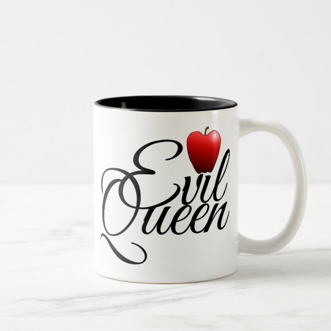 Evil Queen Small Apple Two-Tone Coffee Mug (Right)