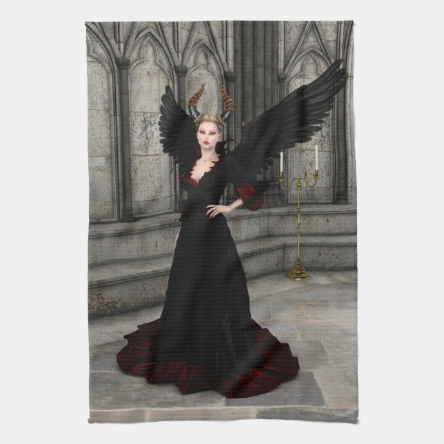 Evil Queen Tea Towel (Vertical)