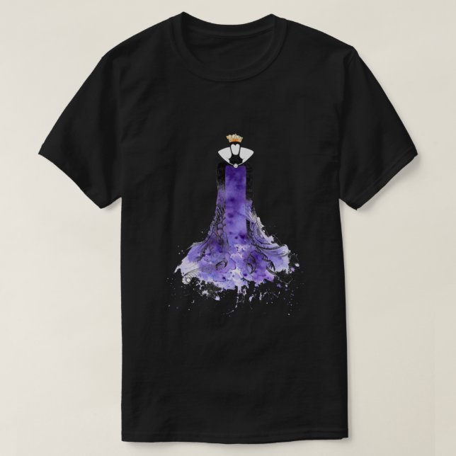 Evil Queen Watercolour .png T-Shirt (Design Front)