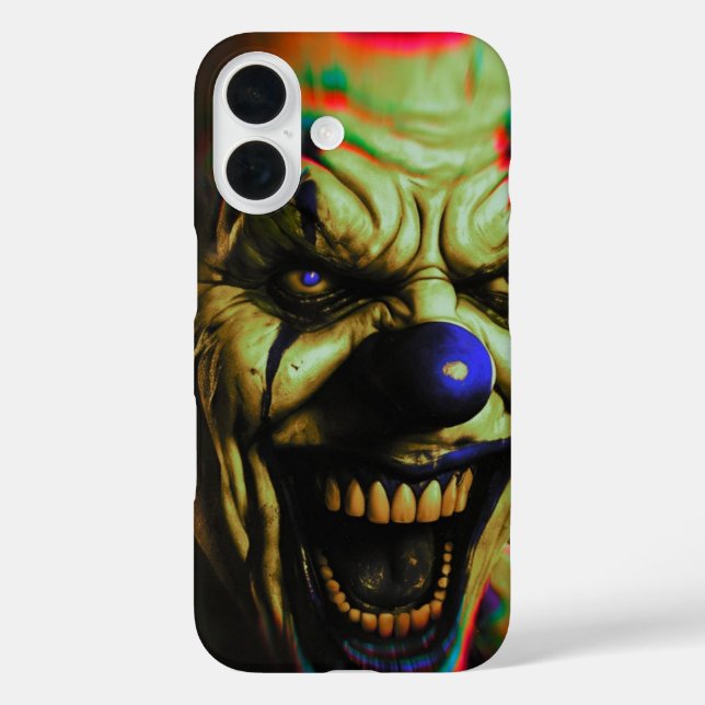 Evil scary clown iPhone 16 phone case. Case-Mate iPhone Case (Back)