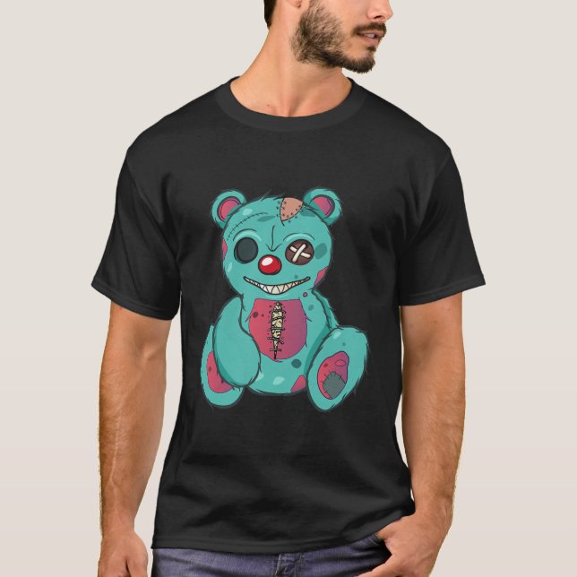Evil Scary Teddy Bear T-Shirt (Front)