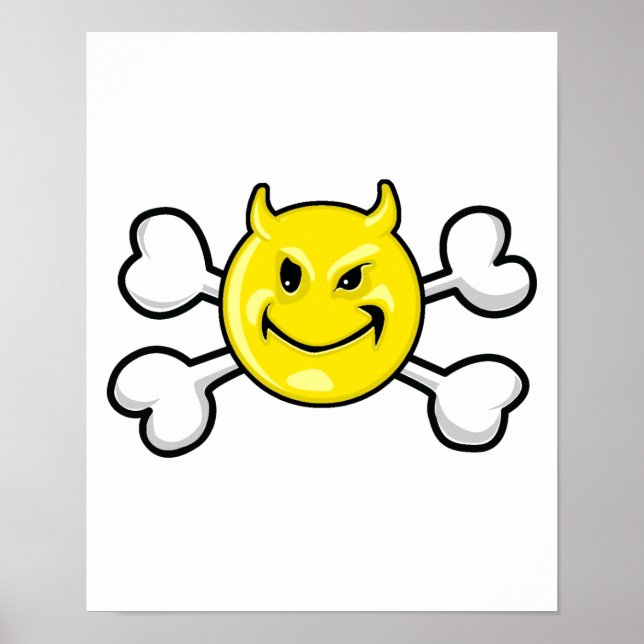 EVIL Skull and Crossbones Poster (Front)