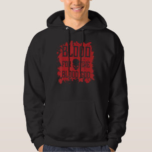 Evil Skull Blood For The Blood God Hell Demon Bloo Hoodie