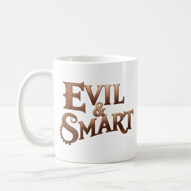 Evil&Smart, text only Coffee Mug (Left)