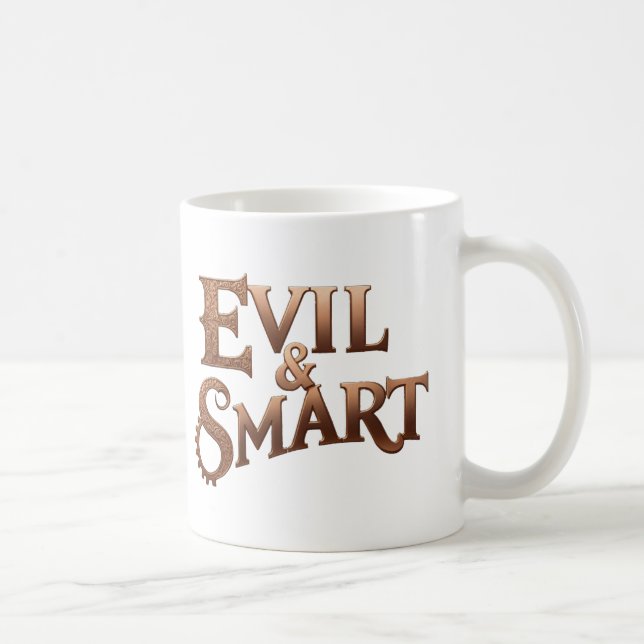 Evil&Smart, text only Coffee Mug (Right)