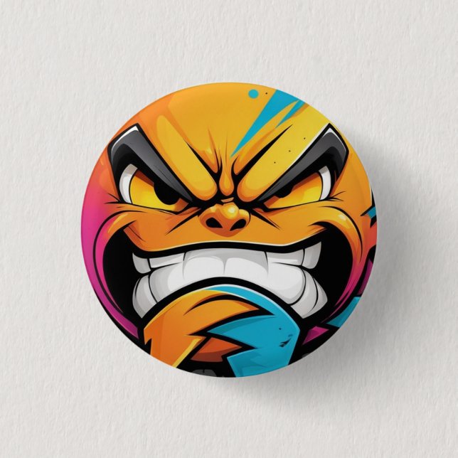 Evil Smile Design 1 3 Cm Round Badge (Front)