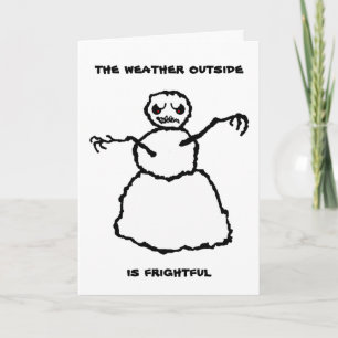 Evil Snowman - Hope Holiday Card