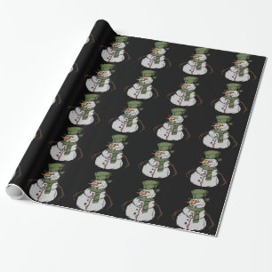 Evil Snowman Wrapping Paper
