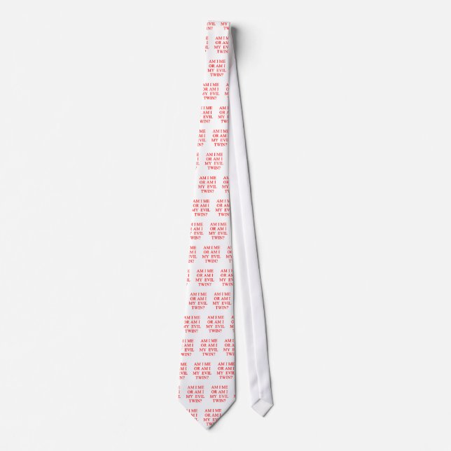 evil twin joke tie (Front)