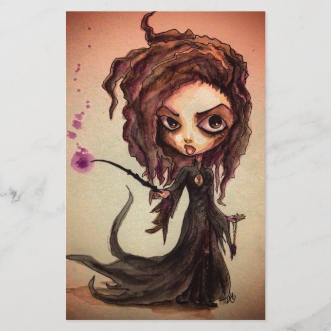 Evil Witchy Wizards Stationery (Front)