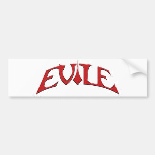 Evile logo bumper sticker