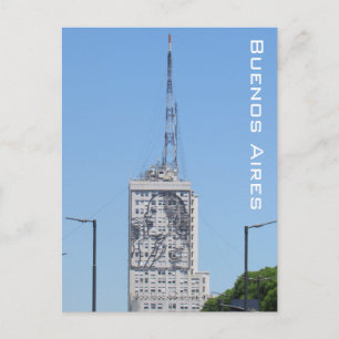 evita mural buenos aires postcard
