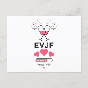 EVJF en cours please wait Holiday Postcard