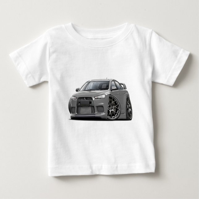 Evo Grey Car Baby T-Shirt (Front)