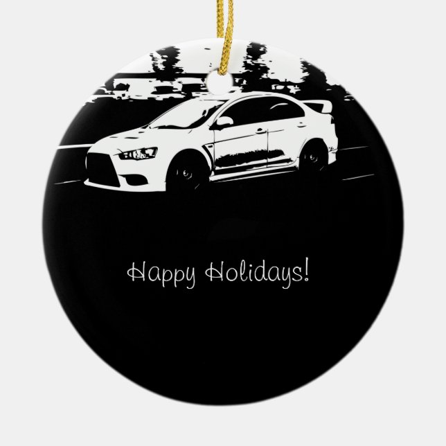 Evolution 10 Rolling shot Ceramic Ornament (Front)