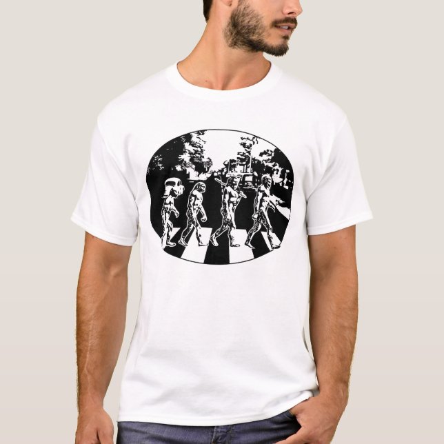 Evolution - Abbey Road Parody T-Shirt (Front)