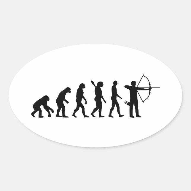 Evolution Archery Oval Sticker (Front)