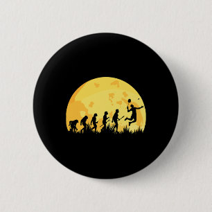 Evolution Badminton Bright Badminton Player Gift 6 Cm Round Badge